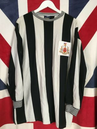 Newcastle United Football Shirt 1969 Fairs Cup Retro Vintage Toffs L Sleeve Nufc