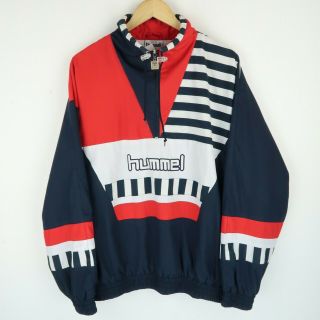 Hummel Vintage 90s Mens Half Zip Track Suit Top Jacket Size Xl (e6786)