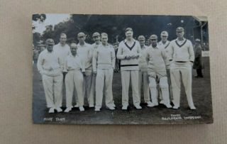 Vintage County Cricket Club Postcard 1932 Kent
