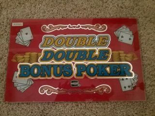 Vintage Igt Double Double Bonus Poker Casino Slot Machine Glass