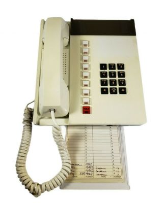 Tie Communications 60031 Delphi Business Phone Telephone Vintage Retro White