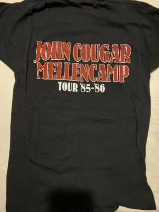 John Cougar Mellencamp Vintage T - Shirt 85 - 86 Tour T62