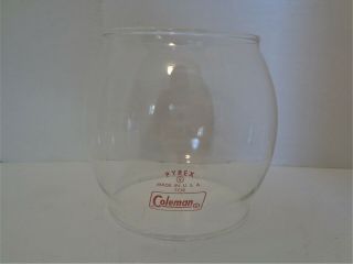 Vintage Pyrex Coleman Red Letter Bulged Glass Globe On 200a & Others