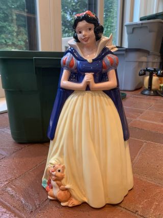 Colorful Vintage Snow White Cookie Jar,  Walt Disney,  Treasure Craft