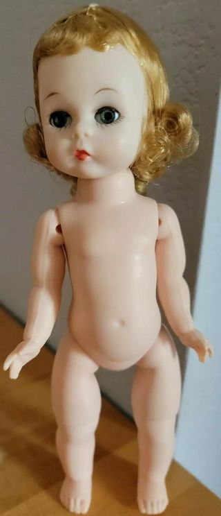Vintage Bkw Madame Alexander - Kins Blonde Doll,  Nude