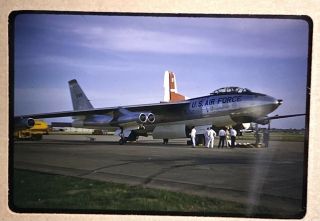 Us Air Force Boeing B - 47 ? Military Vintage 35mm Photo Slide 1950s