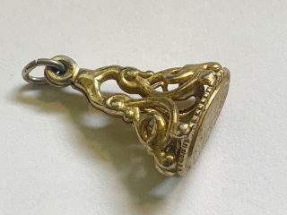 Antique Vintage Gold Filled Watch Fob Charm Pendant Drop
