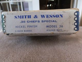 Smith & Wesson Vintage Box For A Model 36
