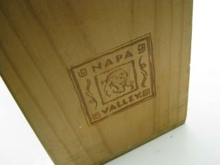 Napa Valley Wooden Wood CD 96 Compact Disc Storage Rack Display Shelf Vintage 3