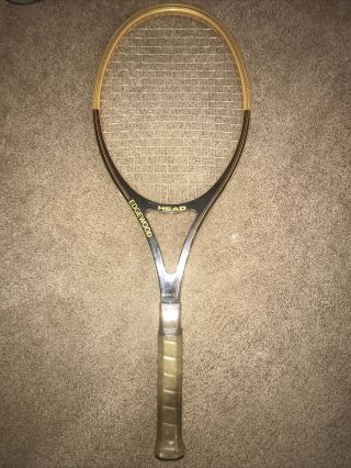 Vintage Rare Head Edgewood Wood Graphite Tennis Racquet Racket 4 3/8 L3 013