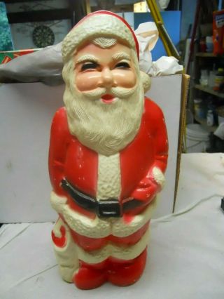Vintage Christmas Santa Blow Mold Union Products No Cord