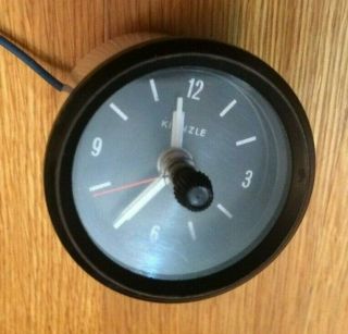 Vintage Kienzle Dashboard Clock Gauge 12 Volt