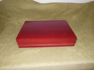 Vintage Flatware Silverware Anti - Tarnish Wooden Storage Box