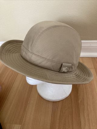 Vintage Burberrys Nova Check Plaid Bucket Hat Cap Size 7 1/4 Burberry