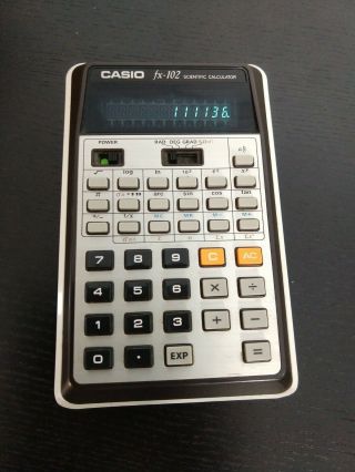 Vintage Casio Fx - 102 Scientific Calculator