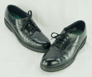 Carolina Vtg Black Leather Safety Steel Toe Oxford Work Shoes Us Men 