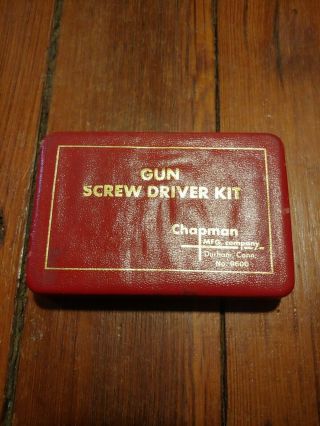 Vintage Chapman Gun Screw Driver Screwdriver Kit