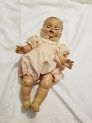 Vintage Alexander Baby Doll.  Sleepy Eyes.  Molded Hair.  Drinks And Wets The Bed.