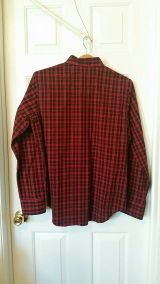 Vintage Polo Ralph Lauren Classic Western Red Check Plaid Shirt Pearl Snap small 3