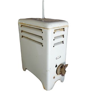 Freestanding Antique/vintage Gas Heater Stove Porcelain Enamel