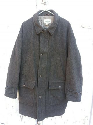 L.  L.  Bean Mens Vintage Wool Coat