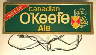 Rare Vintage Light Up Imported Canadian O 