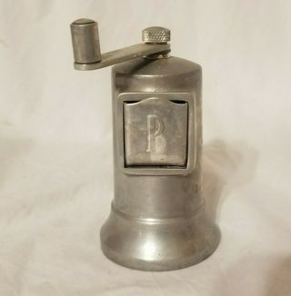 Vintage Perfex 4 " Cast Aluminum Pepper Mill Grinder,  Made In France