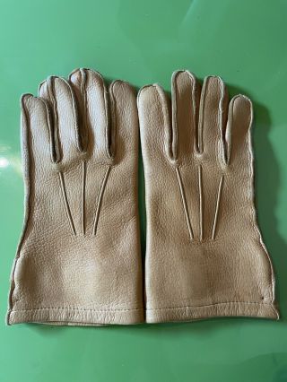 Vintage L.  L.  Bean Leather Deerskin Gloves Mens Sz Med M Unlined
