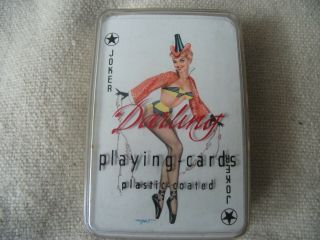 Vintage Boxed Joker Darling Pin Up Girls Playing Cards By Heinz Villiger Risque