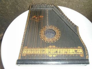 Antique Guitare - Zither - Made In Saxony