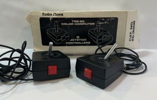 Vintage Radioshack 26 - 3008 Joystick Controllers Tandy Trs - 80 Not