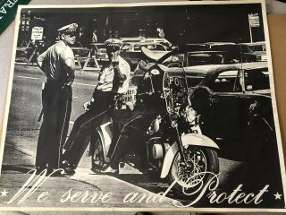 Vintage 1960’s Chicago Police Cop Protest Poster 1968 Democratic Convention