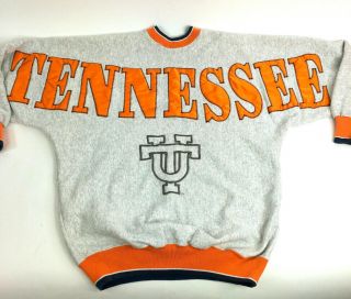 Vintage 90s Tennessee Volunteers Legends Athletic Sweatshirt Size L Made In Usa