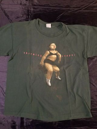 Live Band Vintage 1995 Throwing Copper Concert Tour T - Shirt Size Xl Green