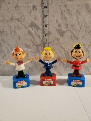 Vintage Kelloggs Rice Krispies Push Puppets Snap Crackle And Pop Talbot Toys