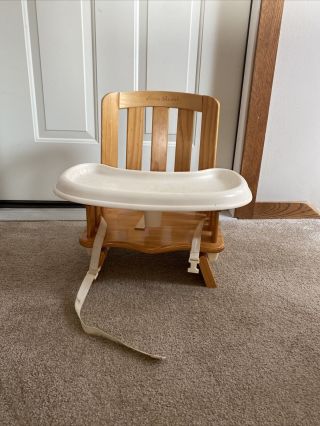 Vintage Eddie Bauer Wooden Booster Chair