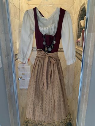 Authentic Vintage Austrian Beer Garden Dress Size 42
