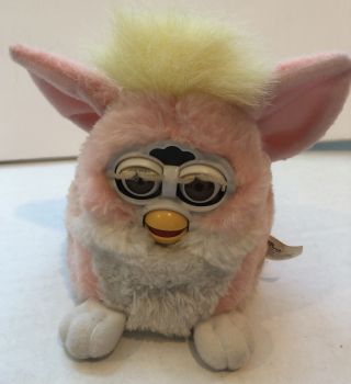 1999 Vintage Baby Furby Tiger 70 - 940 Pink/ Yellow,