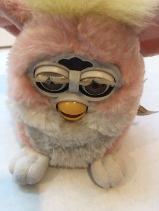 1999 Vintage Baby Furby Tiger 70 - 940 Pink/ Yellow, 2