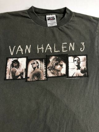 Vintage 90s 1998 Van Halen 3 World Tour Concert Shirt Medium Very Rare Usa Made