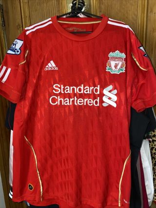 Liverpool Retro Vintage Football Shirt Jersey Mens M Medium Gerrard 8