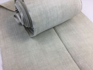 Antique Homespun Linen Fabric Handwoven Textile Bale 3 Yards