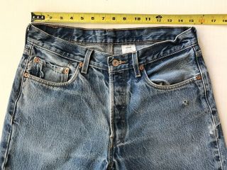 Vtg Levis 501 XX Distressed Jeans Size 33 x 30 Act 30 x 28 Faded Frayed Holes 3
