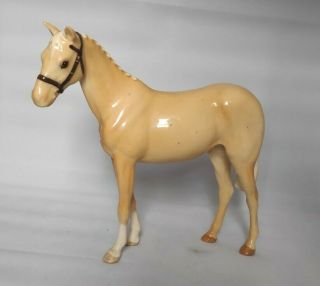 Vintage Beswick Gloss Palomino Standing Horse H259