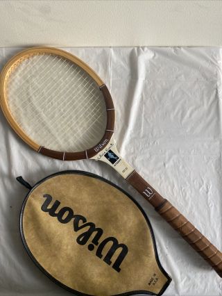Vintage Wilson Wooden Chris Evert Autograph Tennis Racket
