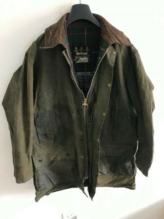 Mens Vintage Barbour Northumbria Wax Jacket/Coat Mens 44in Large / Extra Large 2