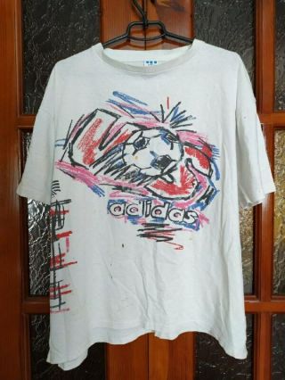 Vintage Adidas T Shirt 1994 World Cup Soccer Usa Men’s Large 90s Wc 
