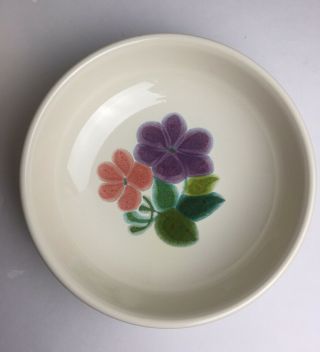 Franciscan Ware " Floral " Pattern,  Cereal Soup Bowls Rare 1970 