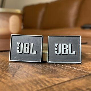 Pair Jbl Speaker Badge Logo Emblem Vintage L20t,  L26,  L36,  L65,  L100