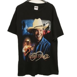 Vintage George Strait T Shirt Tultex Country Music Festival Graphic Tee 90s 1996